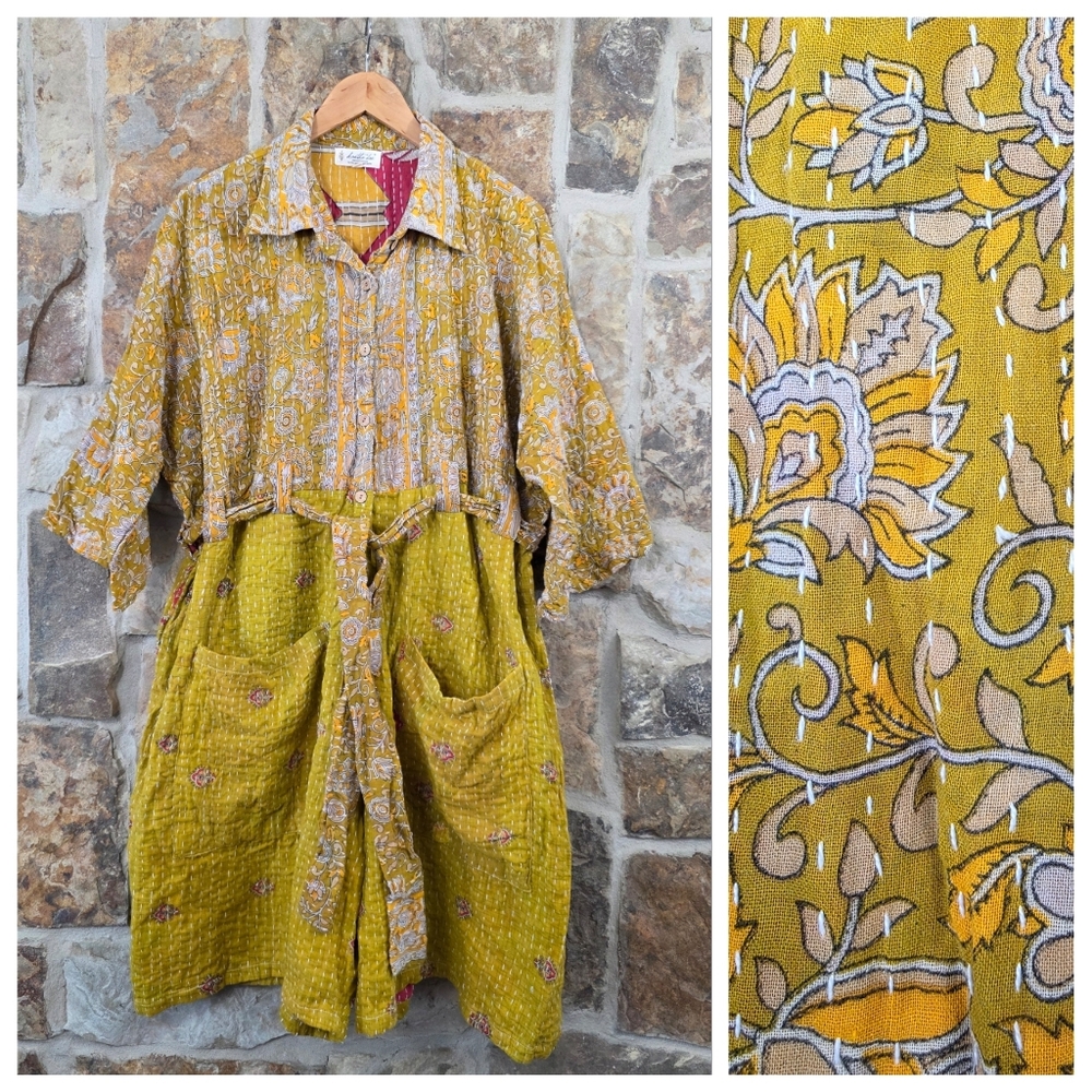 Kantha Bae Bohemian Boho Oversized Romper Jumpsuit